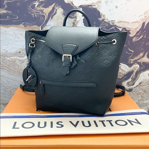 Louis Vuitton Empreinte Montsouris NM Black Leather Backpack - Picture 2 of 11